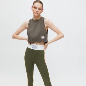 Adam Selman Sport Cropped Low-Side Muscle Tank Top Size XS